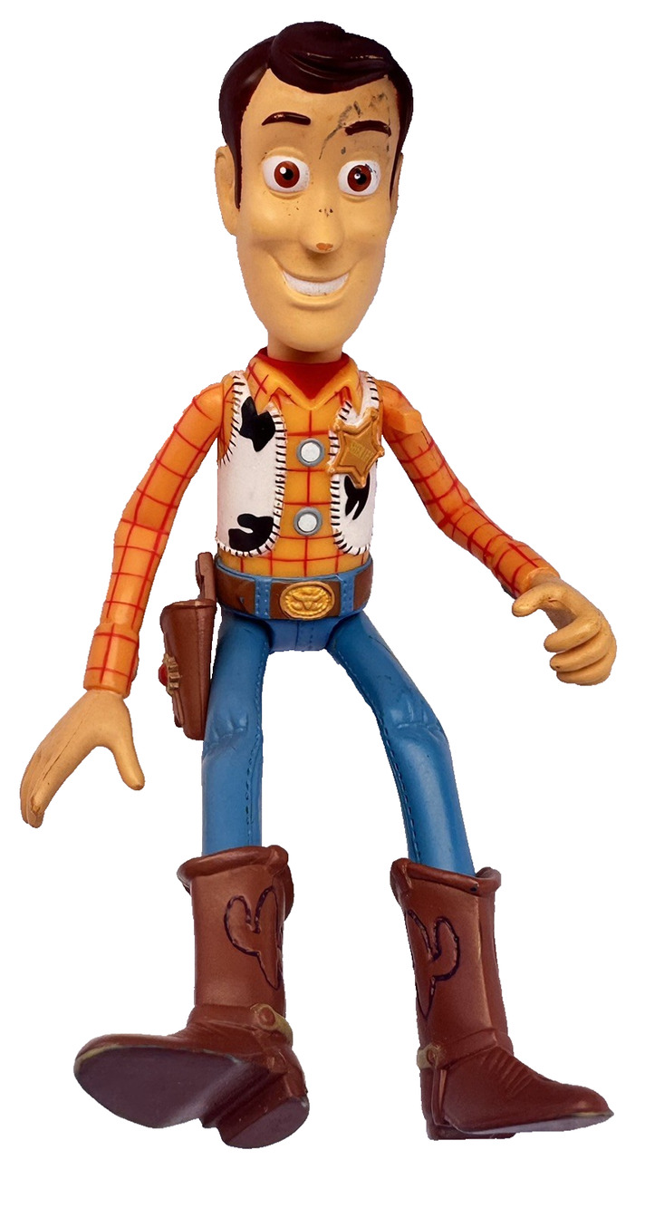 2017 Disney Pixar Toy Story Poseable 6 ” Sheriff Woody Figure Toy Doll No Hat